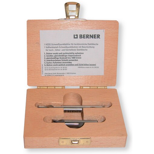 Vollhartmetall-Schweißpunktbohrer (Set für Druckluftgeräte)